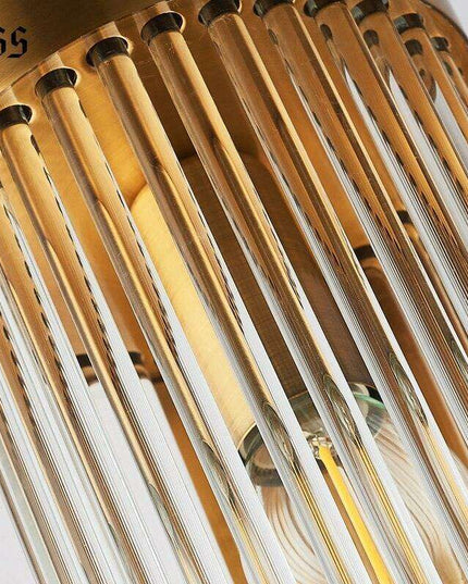 Elegant Crystal Wall Sconce - Modern Illumination for Home and Bath