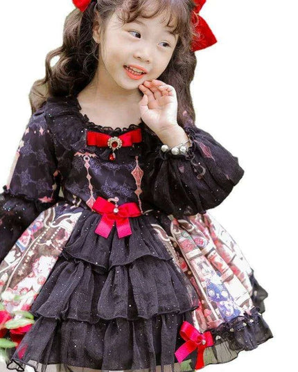 Charming Autumn Spanish Princess Lolita Dress for Baby Girls - Ideal for Birthdays and Halloween Celebrations