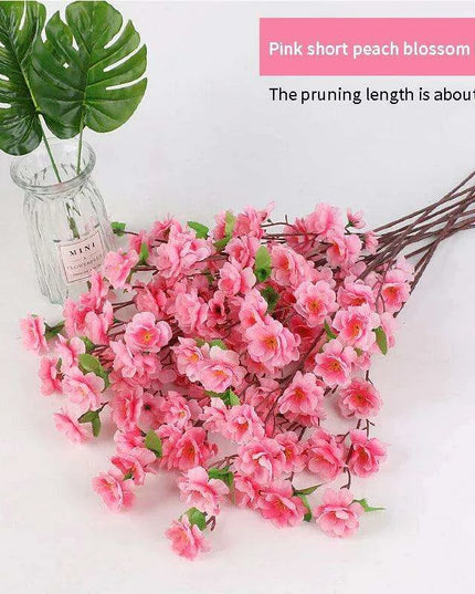 Silk Cherry Blossom Stems - 65CM & 125CM Faux Floral Arrangements for All-Season Home and Event Decor