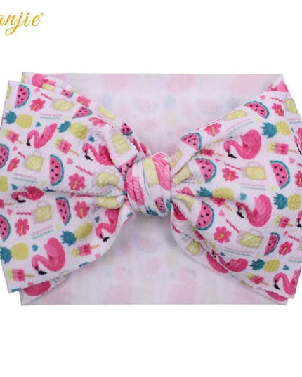 YANJIE 2023 Customizable Large Hair Bow Headband Set for Kids