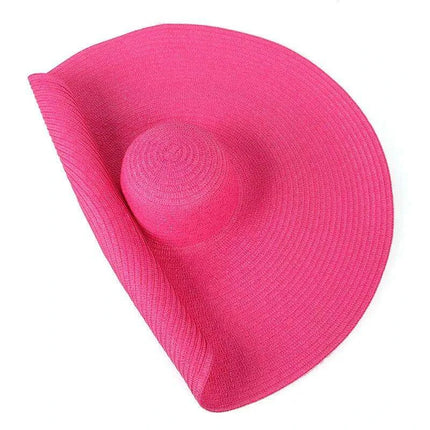 Extra-Wide 25cm Brim Floppy Straw Sun Hat for Women - UV Protection, Travel-Friendly Summer Essential - Wholesale Options Available