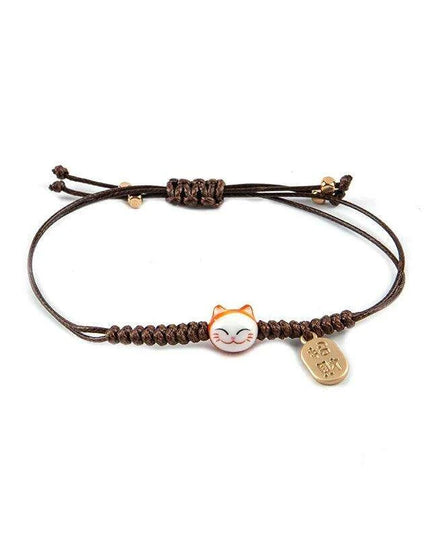 Charming Maneki Neko Luck Bracelet - A Joyful Gift for Women and Girls