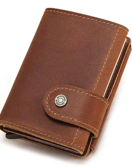 Premium RFID Business Wallet with Quick-Access Card Holder and Money Clip