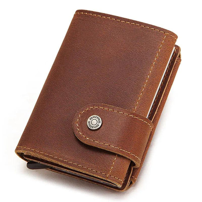 Premium RFID Business Wallet with Quick-Access Card Holder and Money Clip
