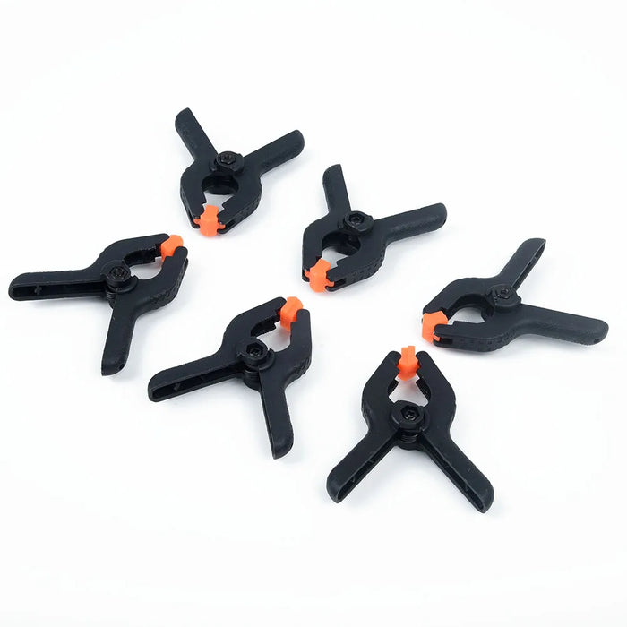 6-Piece Durable Plastic Spring Clip Set for Woodworking