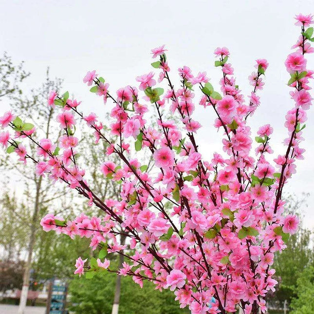Silk Cherry Blossom Stems - 65CM & 125CM Faux Floral Arrangements for All-Season Home and Event Decor
