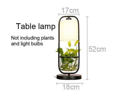 Botanical Elegance: Chic Table and Standing Lamp Set