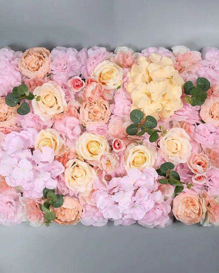 Elegant Floral Wall Art Handmade with Cotton, Silk, and Artificial Blooms