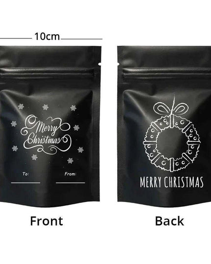 Christmas Ziplock Gift Bags Set - 50 Festive Designs for Merry Holiday Gifting