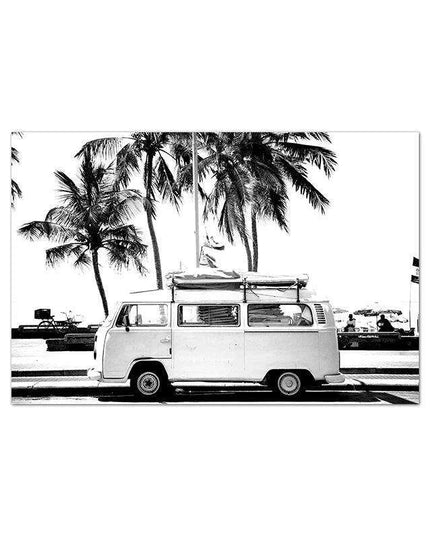 Tranquil Beachfront Paradise Canvas Art Print