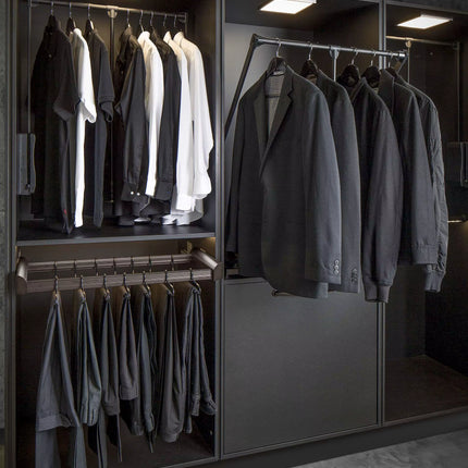 Electric Pull-Down Wardrobe Lift Rail with Smart Remote & Voice Control | Très Elite