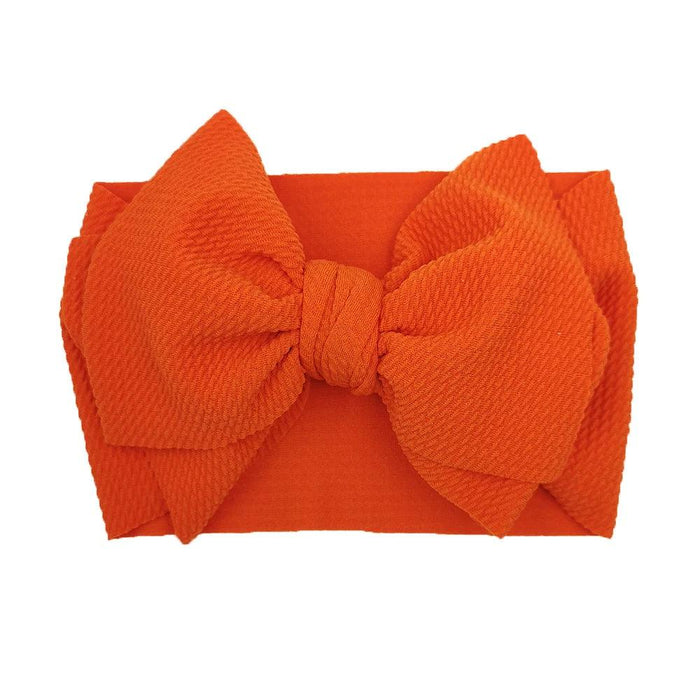 Chic Oversized Bow Turban Headband for Fashion-Forward Baby Girls
