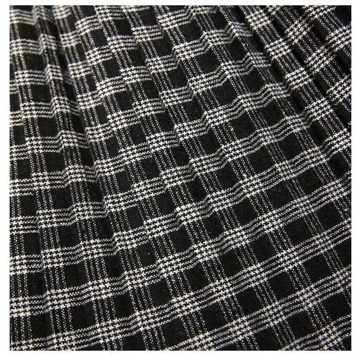 Timeless High-Waisted Plaid Maxi Skirt - Essential for Autumn-Winter
