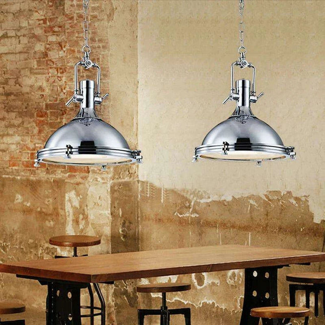 Industrial Vintage Black Metal Pendant Light for Rustic Home Interiors