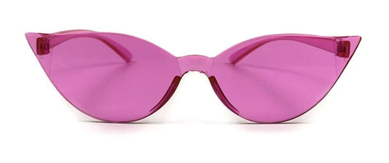 Summer Cat Eye Rimless Sunglasses
