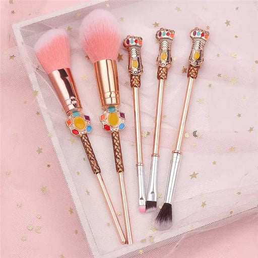 Infinity Gauntlet Beauty Brush Set - Marvel-Inspired Makeup Tools for Superhero Fans
