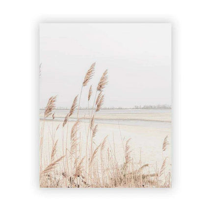 Tranquil Vintage Pampas Grass Wall Art for a Calm Home Sanctuary