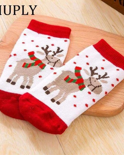 Festive & Snug: Holiday Cotton Socks for Babies