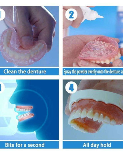 Sensitive Gums Comfort Plus Denture Adhesive - 75g (3 x 25g Packs) for All-Day Secure Wear