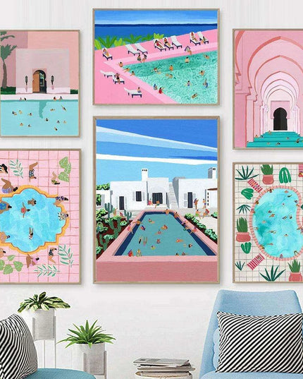 Tranquil Coastal Escape Canvas Art for a Serene Home Retreat