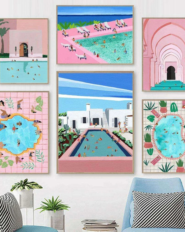 Tranquil Coastal Escape Canvas Art for a Serene Home Retreat