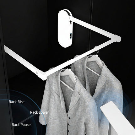 Electric Pull-Down Wardrobe Lift Rail with Smart Remote & Voice Control | Très Elite