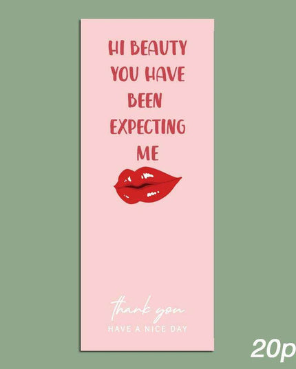 Charming "Nice To Meet You Too" Adhesive Thank You Seals - Pack of 20-50