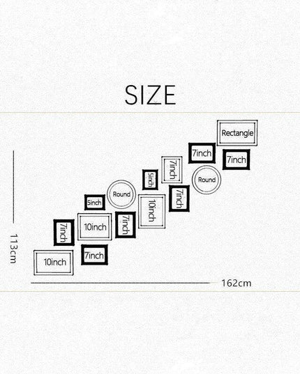 Elegant 15-Piece Modern Wall Frame Set for Stylish Home Decor