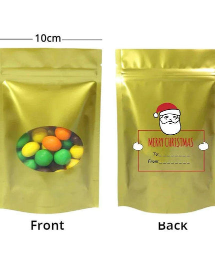 Christmas Ziplock Gift Bags Set - 50 Festive Designs for Merry Holiday Gifting