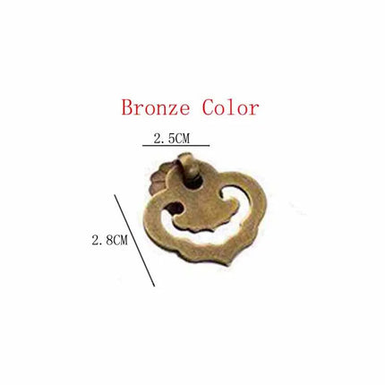Vintage Brass Furniture Handles — Small Cabinet Knobs & Drawer Pulls in Bronze & Copper