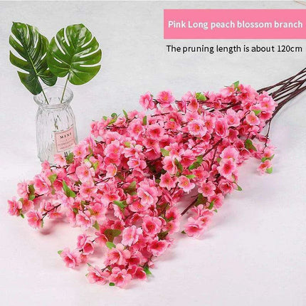 Silk Cherry Blossom Stems - 65CM & 125CM Faux Floral Arrangements for All-Season Home and Event Decor