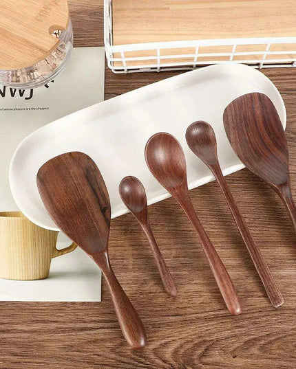 Elegant Black Walnut Spoon - Perfect for Desserts, Coffee, and Honey