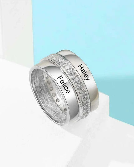 Personalized Engraved Love Rings for Women