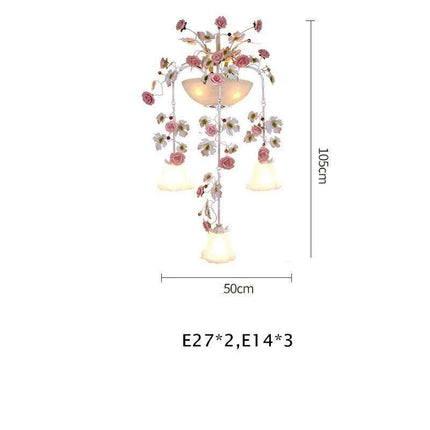 Artisan Floral Rose Sconce - A Handcrafted Masterpiece for Contemporary Spaces