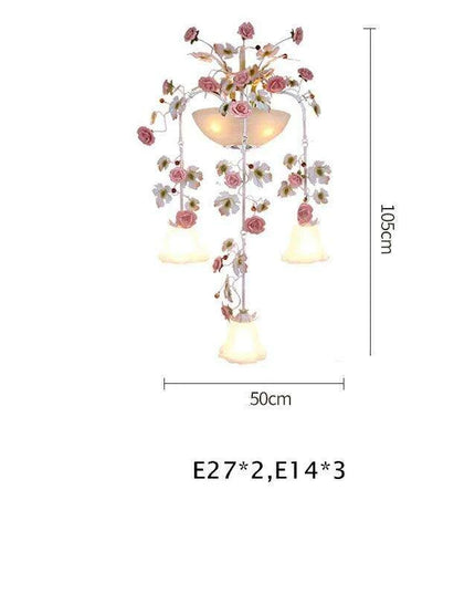 Artisan Floral Rose Sconce - A Handcrafted Masterpiece for Contemporary Spaces