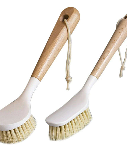 Eco-Friendly Bamboo Scrubber with Natural Sisal Bristles