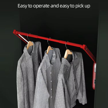 Electric Pull-Down Wardrobe Lift Rail with Smart Remote & Voice Control | Très Elite