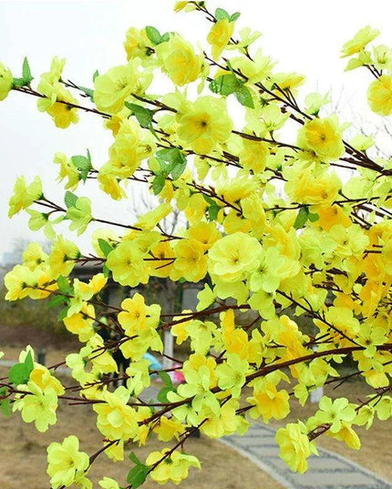 Silk Cherry Blossom Stems - 65CM & 125CM Faux Floral Arrangements for All-Season Home and Event Decor