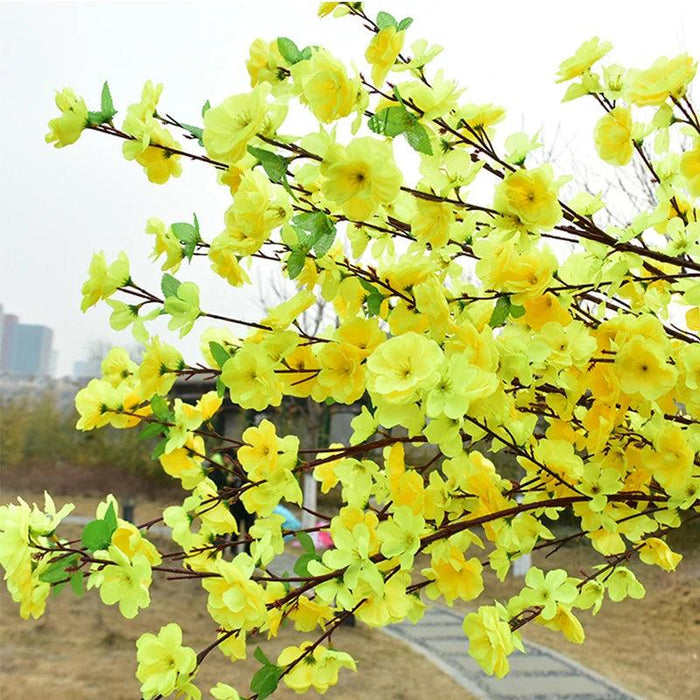 Silk Cherry Blossom Stems - 65CM & 125CM Faux Floral Arrangements for All-Season Home and Event Decor