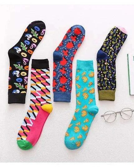 Colorful Tongue Graphic Skateboard Socks for Women - Stylish Fun Addition