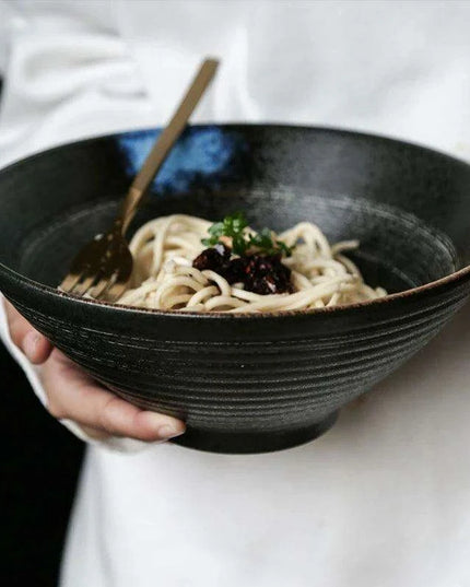 Exquisite Japanese-Inspired Ceramic Tableware Set - Frosted Bowls and Plates for Upscale Dining