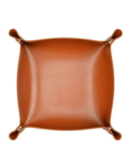 Elegant Leather Catchall Tray for Jewelry and Daily Essentials - Chic Storage Solution