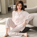 Ethereal Pink Ice Silk Pajama Set with Delicate Lace Accents