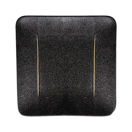 Elegant Matte Black and Gold Ceramic Dinnerware Collection - Essential Set for Upscale Dining Experiences