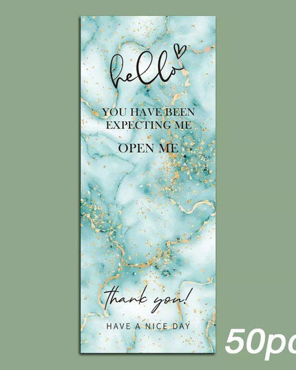 Charming "Nice To Meet You Too" Adhesive Thank You Seals - Pack of 20-50