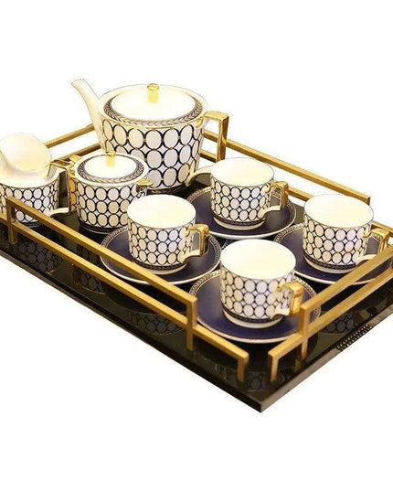 Sophisticated 11-Piece Ceramic Drinkware Collection for Tea and Coffee – Ideal for Celebrations and Special Occasions