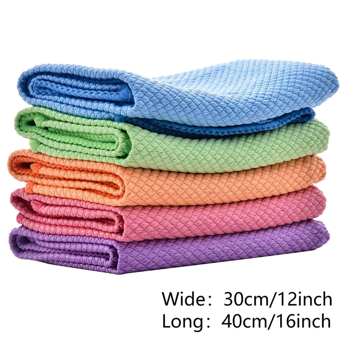 Advanced Microfiber Fish Scale Cleaning Cloth - Ultimate Kitchen Cleaning Companion