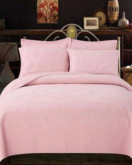 Reversible Ultra Soft 100% Cotton Bedspread Ensemble with Pillow Shams – Chic All-Season Quilted Bedding Set (3/5 Pieces)