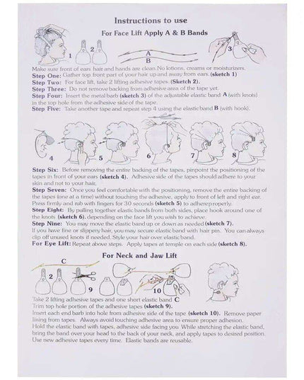 Youthful V-Shape Face Lift Adhesive Tapes for Instant Rejuvenation