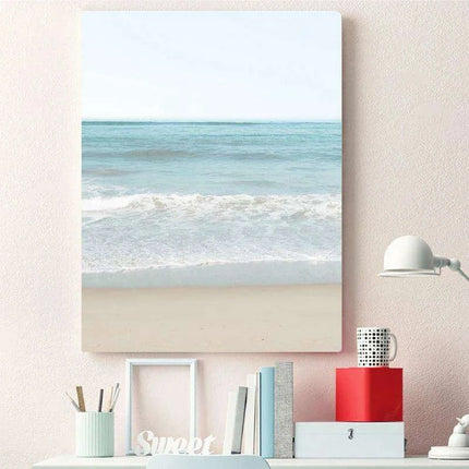 Tranquil Coastal Retreat Canvas Art Collection for Calming Home and Office Environments